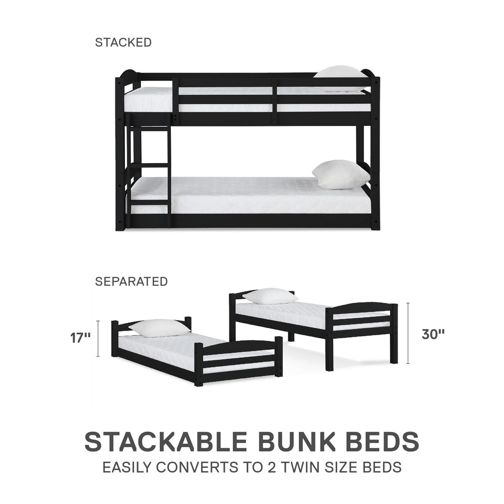 Tristan Twin - over - Twin Convertible Bunk Bed - From Where -