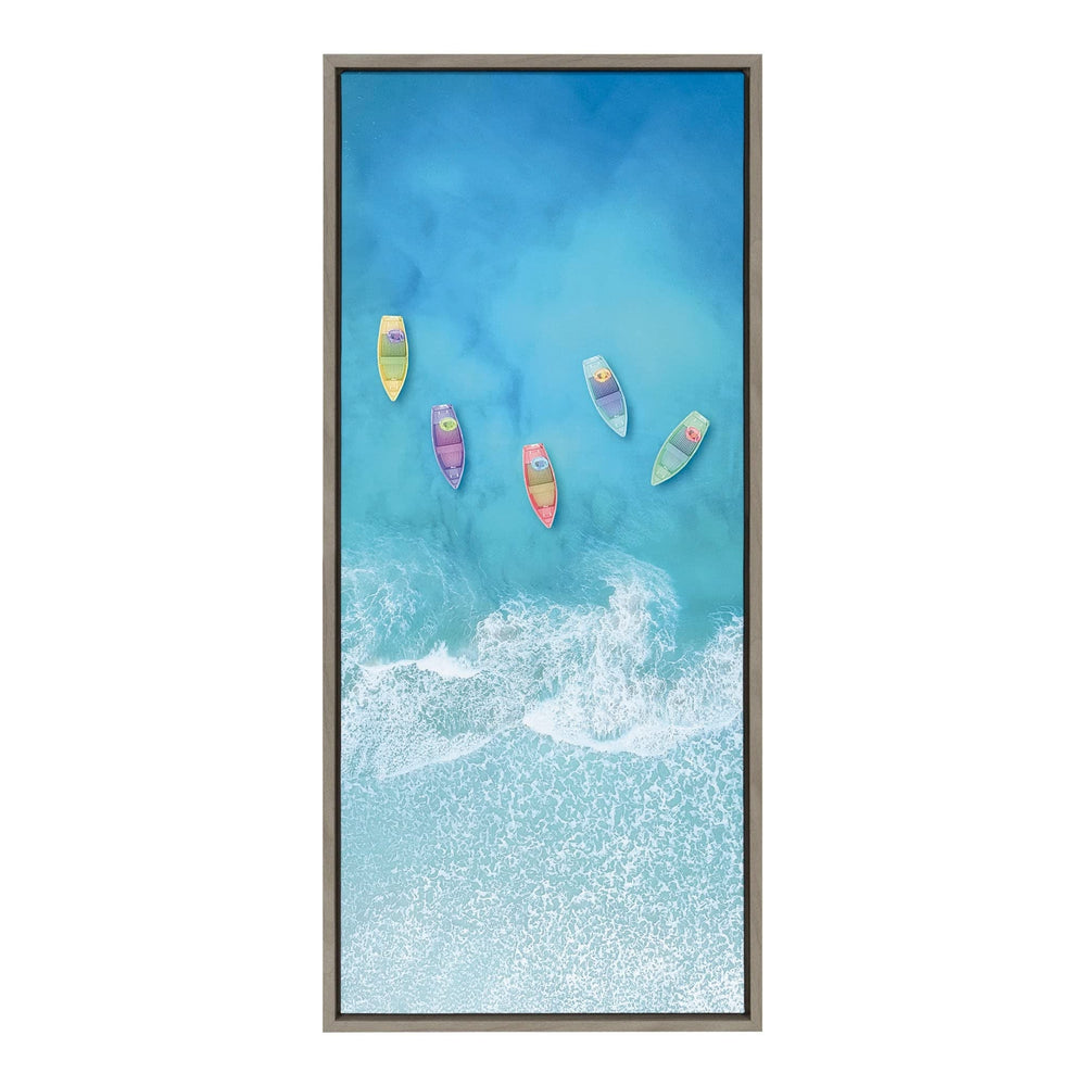 Tropical Escape Framed Canvas - From Where - 