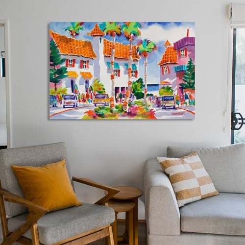 Tropical Island Art in Venice Beach - From Where - 