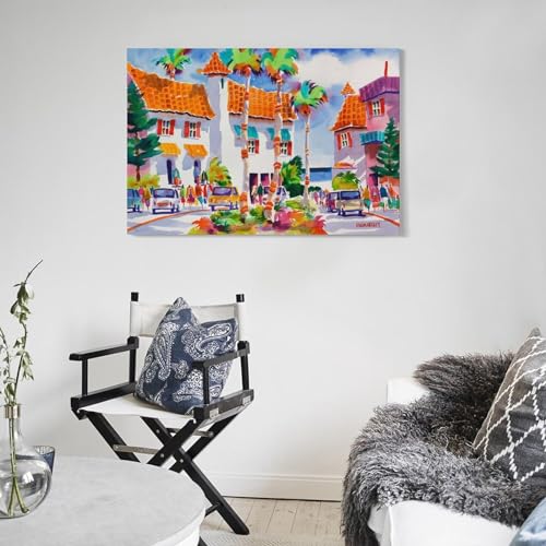 Tropical Island Art in Venice Beach - From Where - 