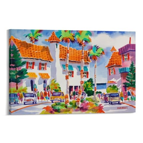 Tropical Island Art in Venice Beach - From Where - 