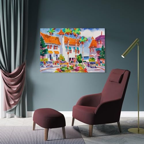Tropical Island Art in Venice Beach - From Where - 