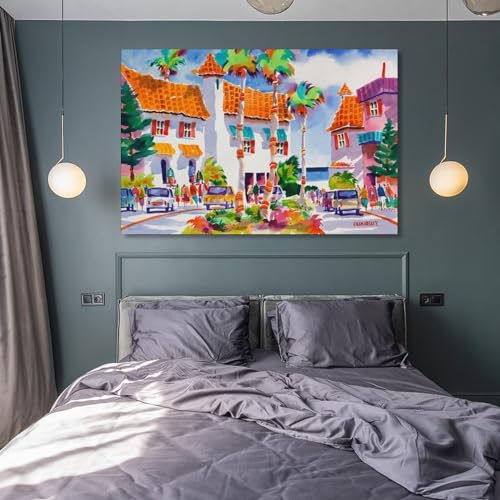 Tropical Island Art in Venice Beach - From Where - 