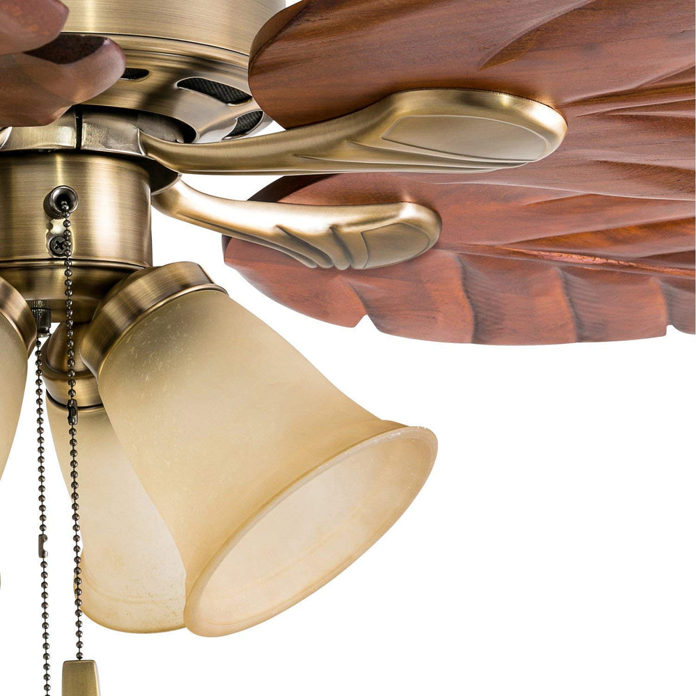 Tropical LED Ceiling Fan with Light - From Where - 