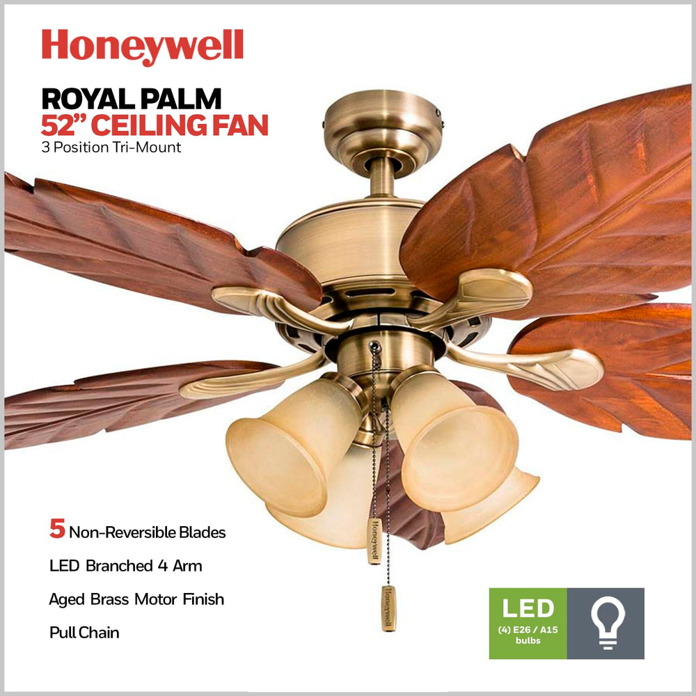 Tropical LED Ceiling Fan with Light - From Where - 