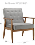 Tufted Fabric Accent Chair - From Where - 