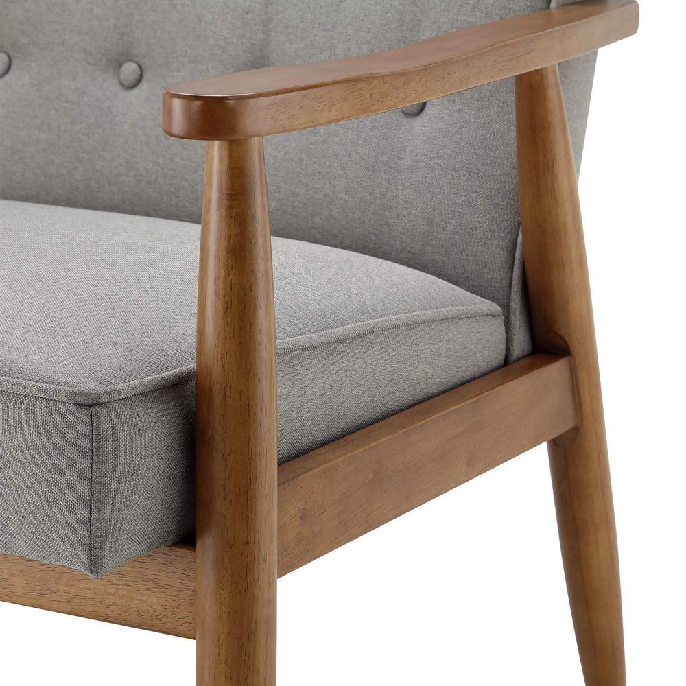 Tufted Fabric Accent Chair - From Where - 