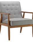 Tufted Fabric Accent Chair - From Where - 
