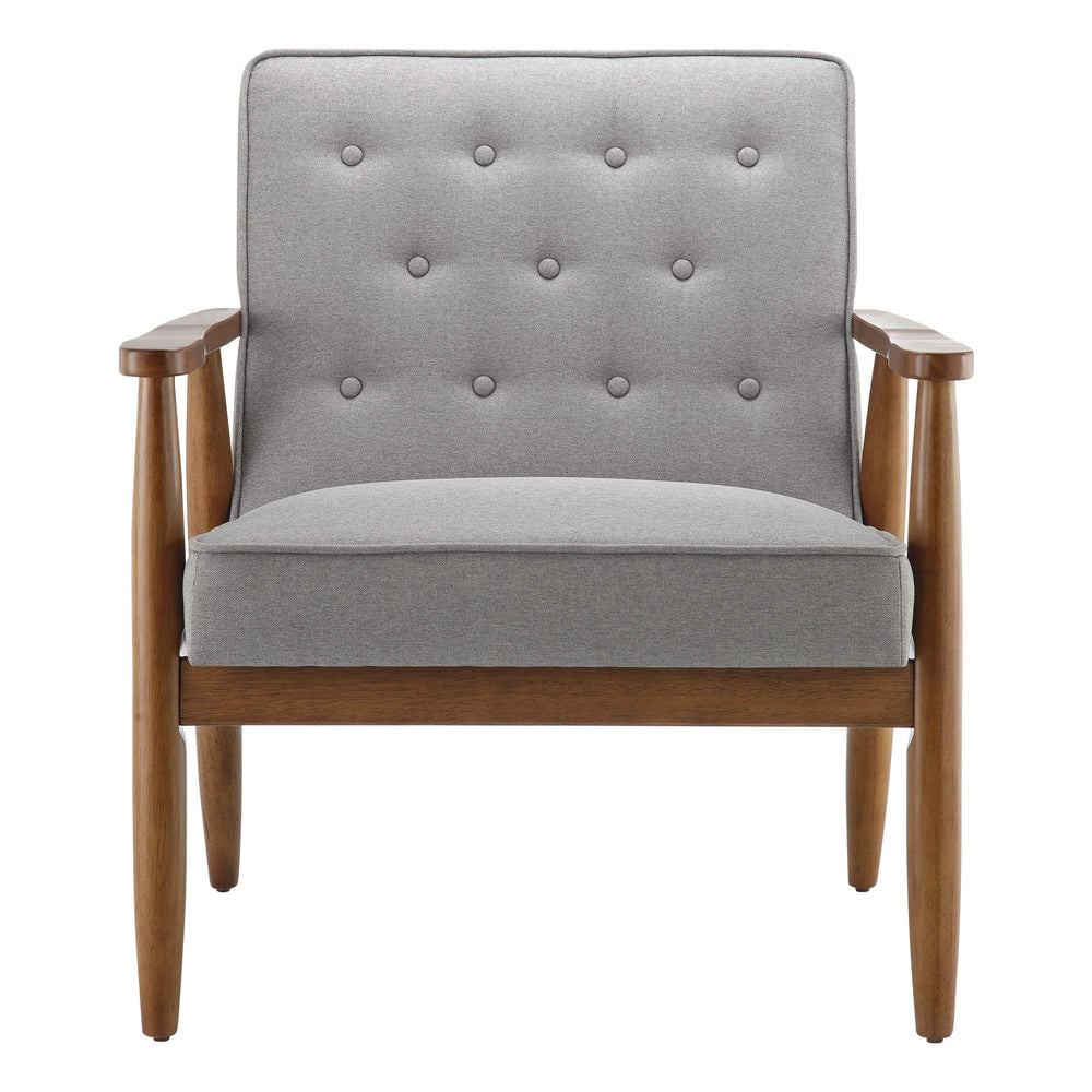 Tufted Fabric Accent Chair - From Where - 