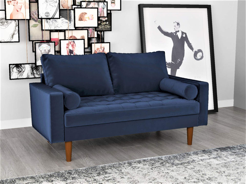 Tufted Velvet Loveseat Sofa - From Where - 
