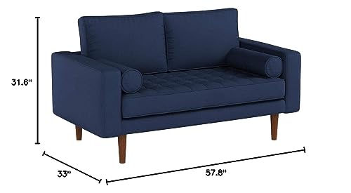 Tufted Velvet Loveseat Sofa - From Where - 