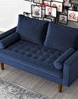 Tufted Velvet Loveseat Sofa - From Where - 