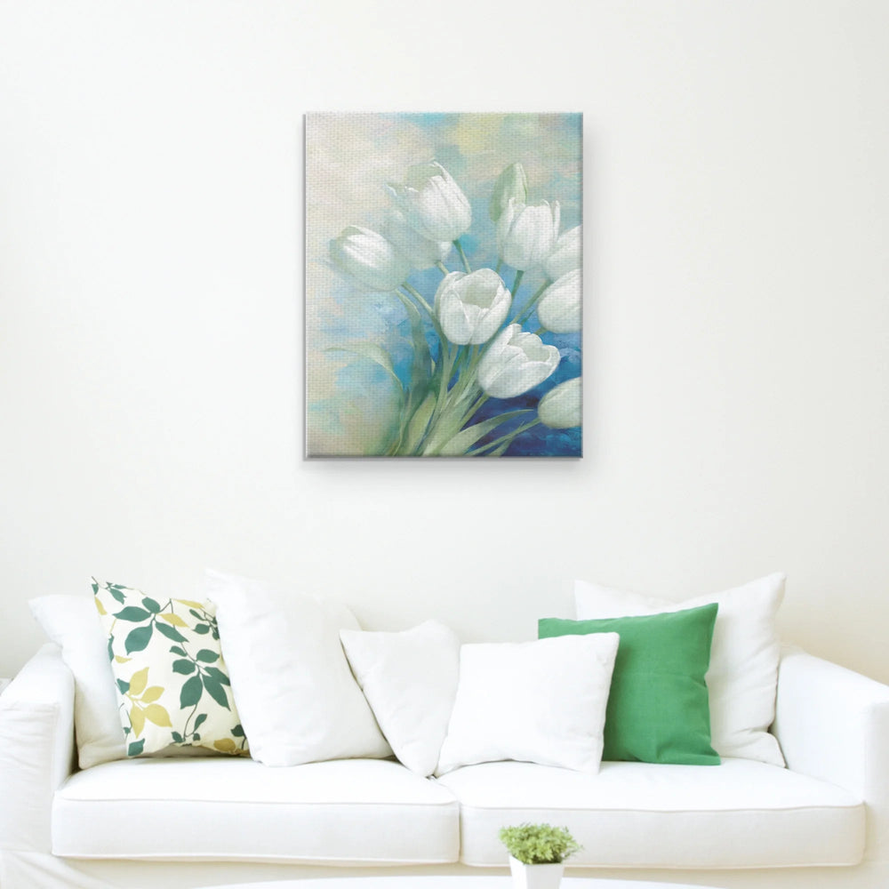 Tulip Blossoms by D. Rogier Painting - From Where - 