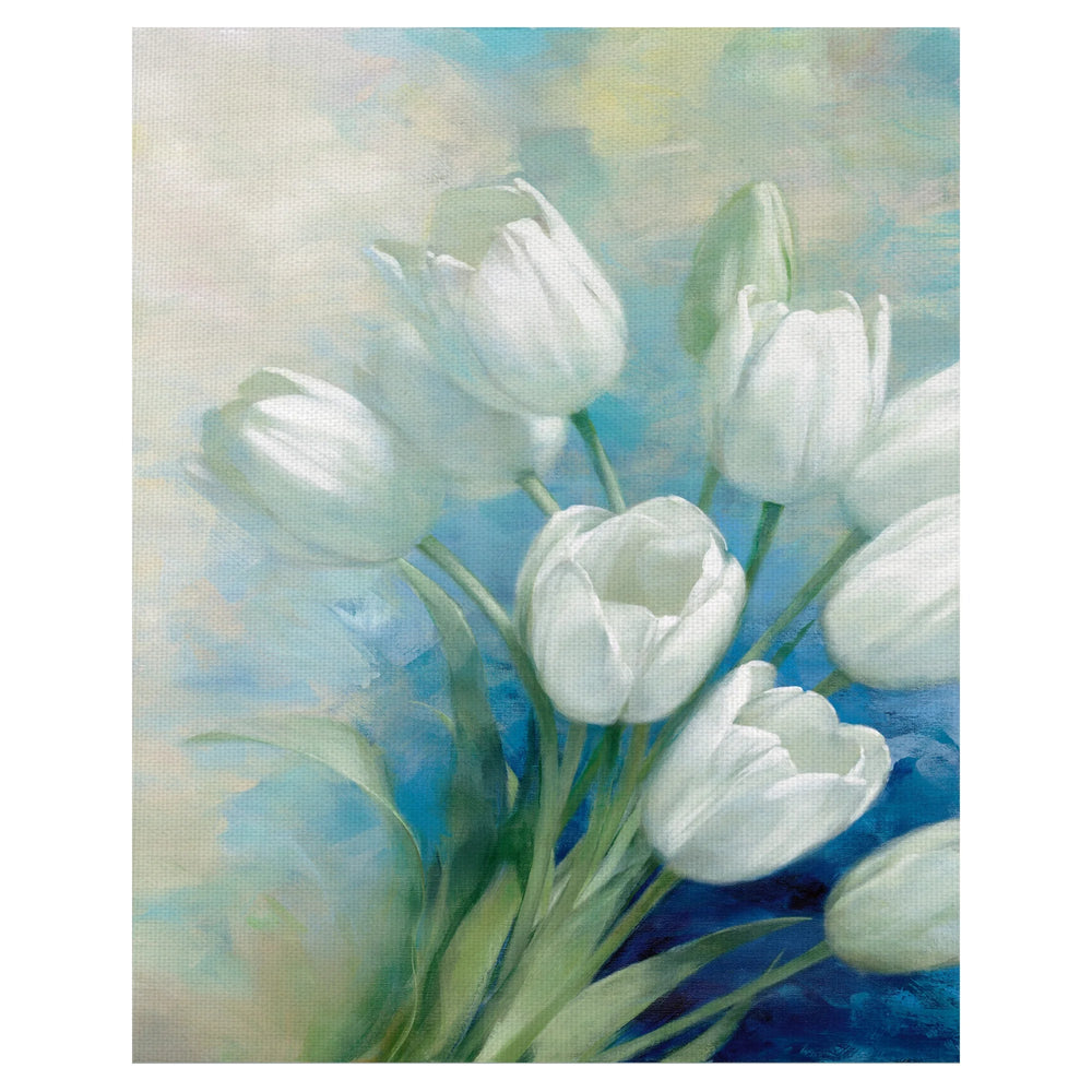 Tulip Blossoms by D. Rogier Painting - From Where - 