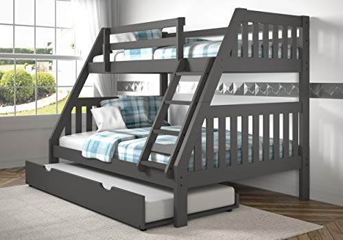 Twin Over Full Bunkbed with Trundle - From Where - 