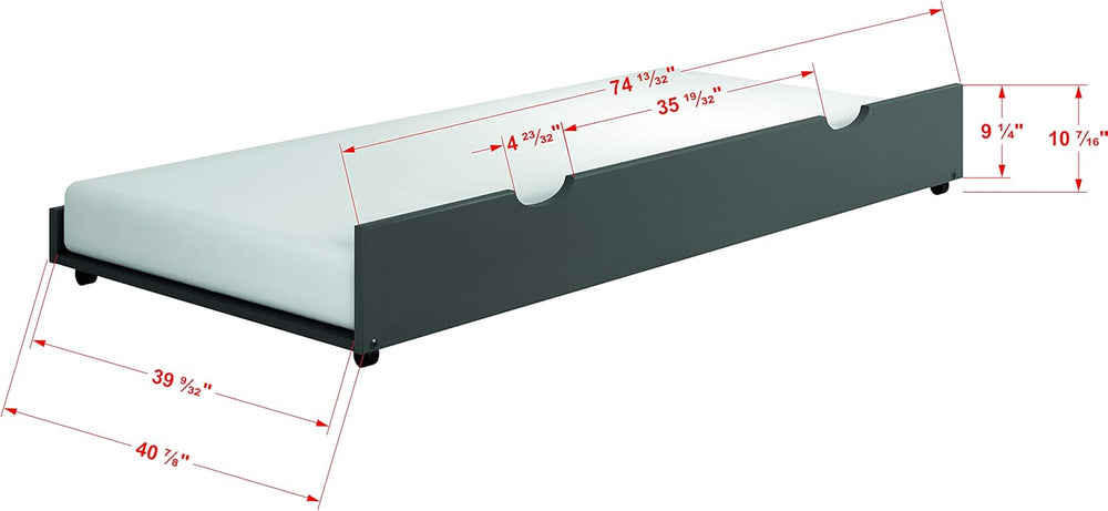 Twin Over Full Bunkbed with Trundle - From Where - 