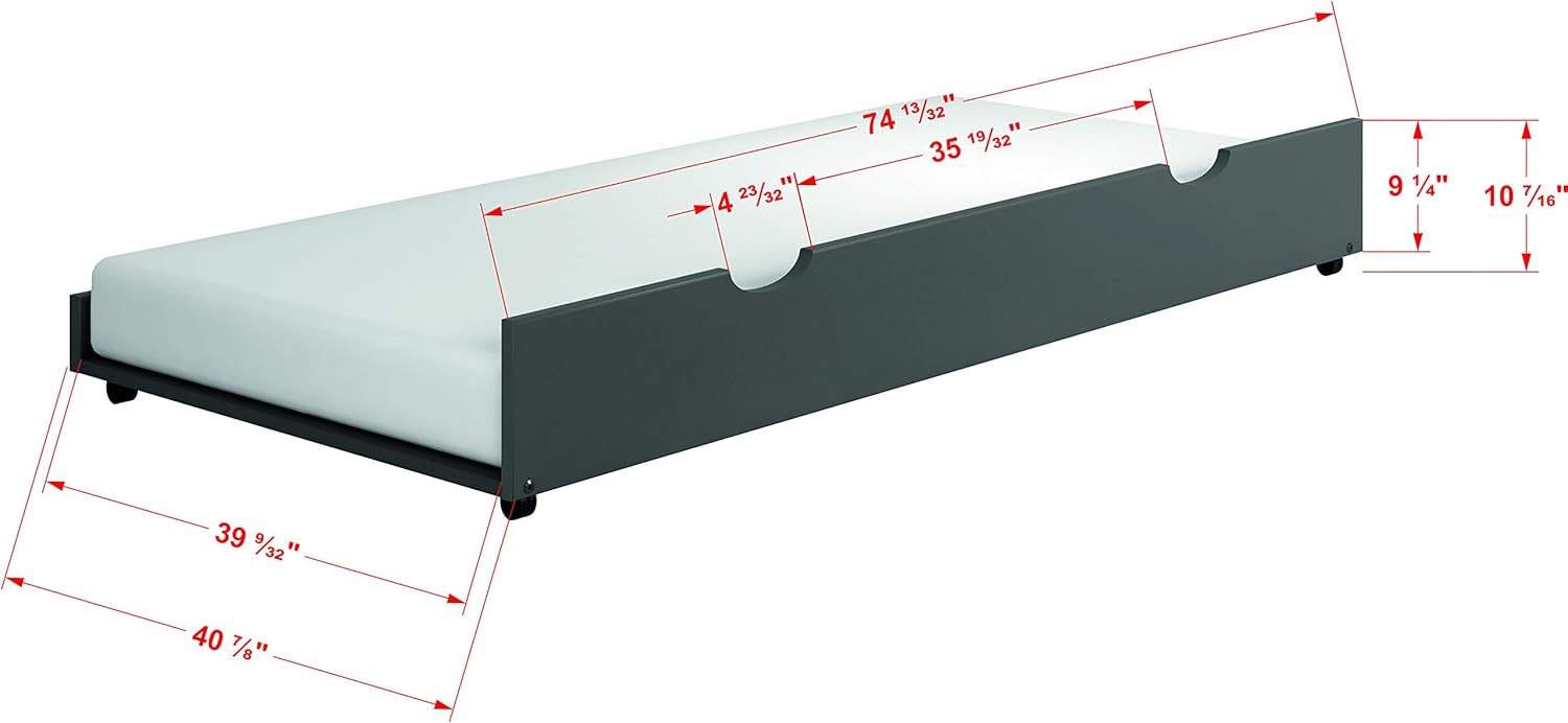 Twin Over Full Bunkbed with Trundle - From Where - 