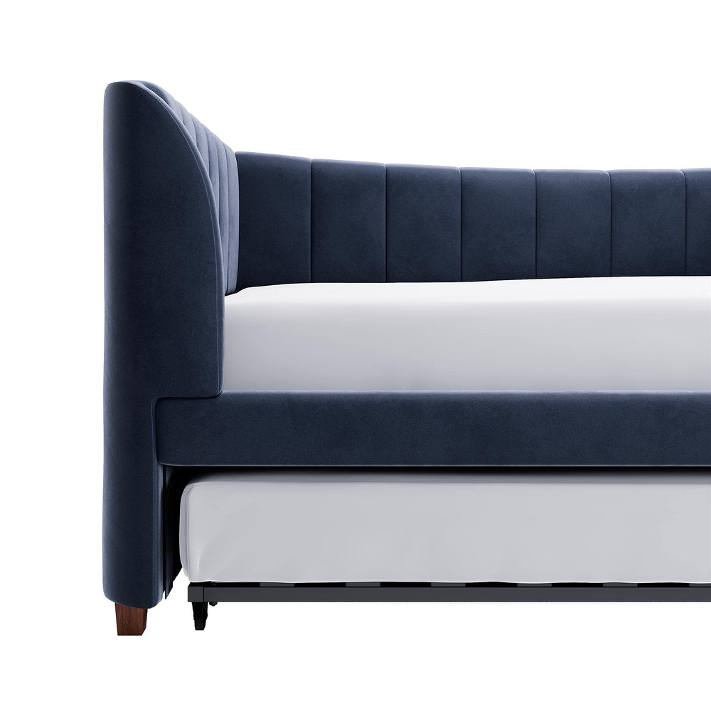 Twin Upholstered Daybed with Trundle - From Where - 