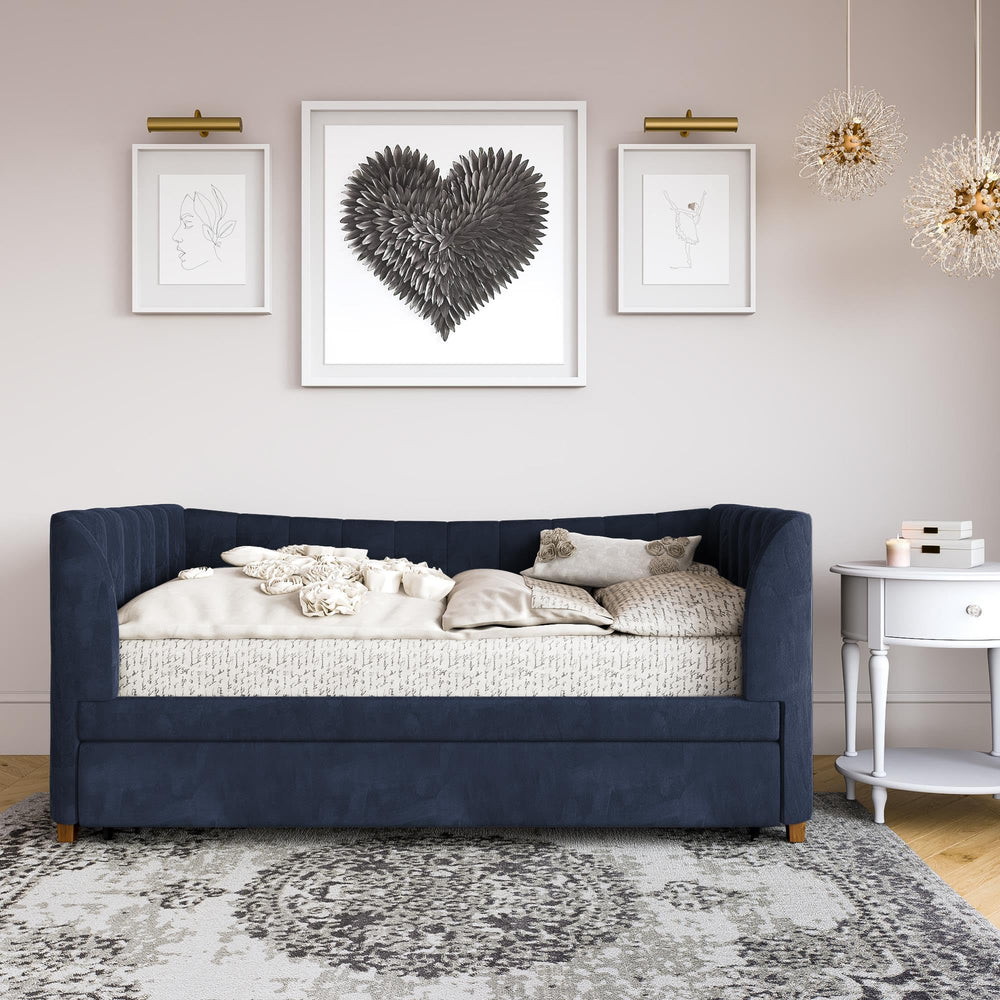 Twin Upholstered Daybed with Trundle - From Where - 