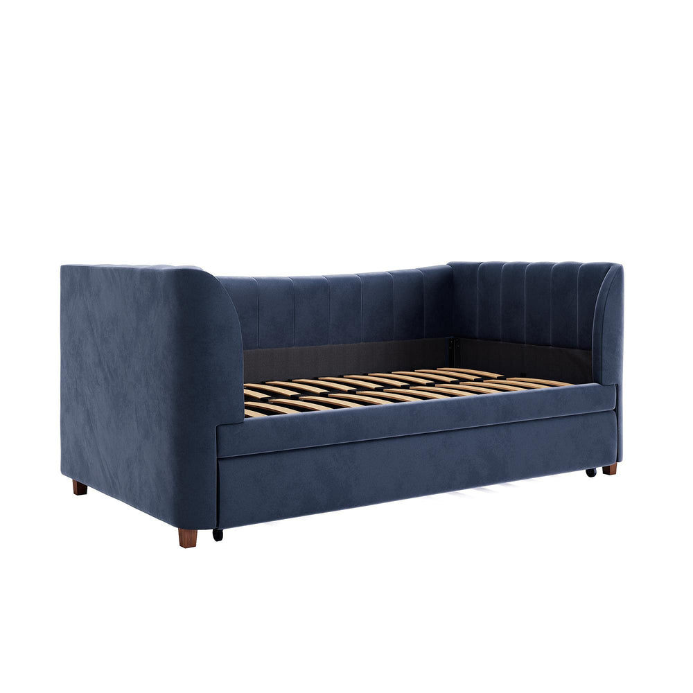 Twin Upholstered Daybed with Trundle - From Where - 