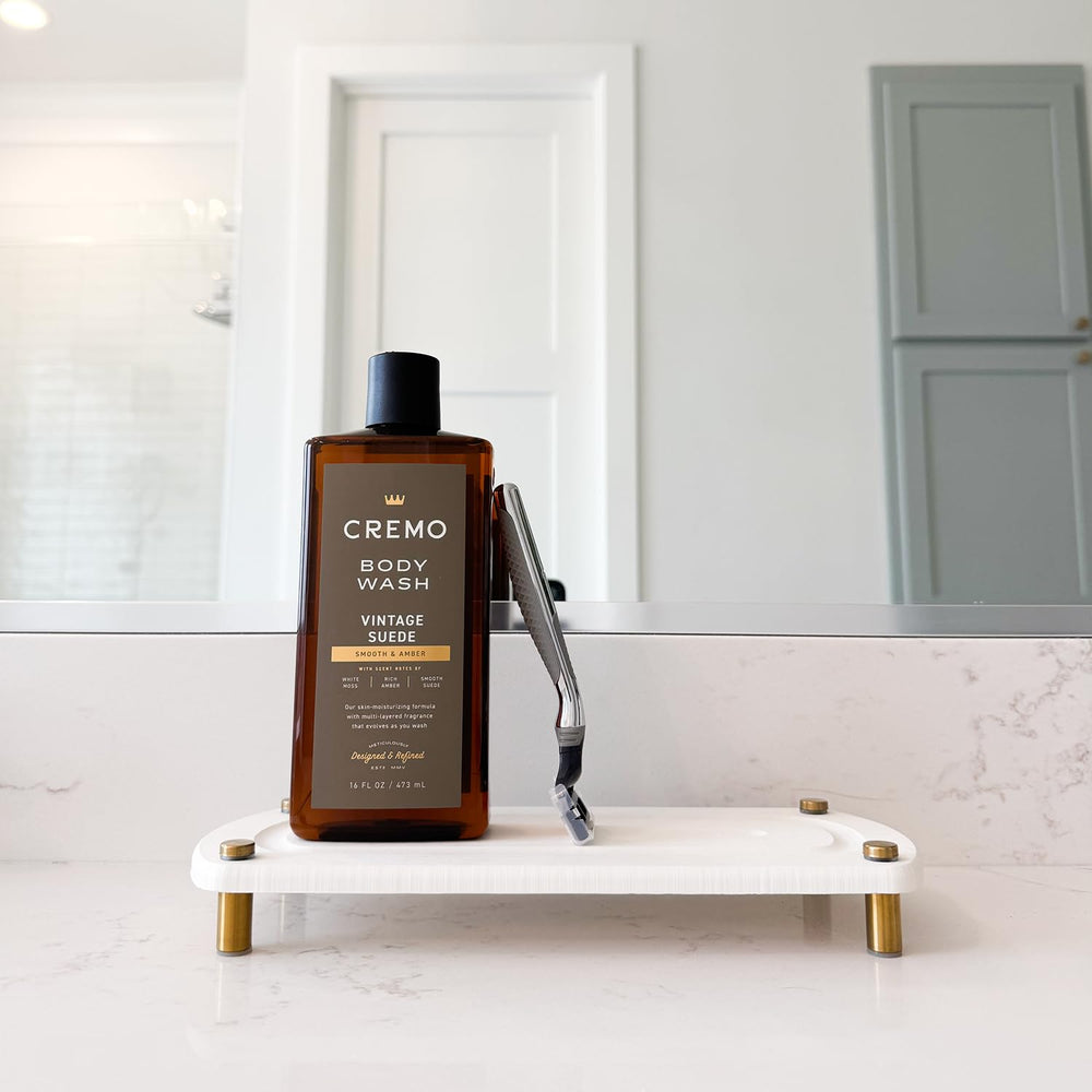 TWINKLE MOMENT 2PCS Instant Dry Sink Caddy Organizer, Fast Drying Sponge and Soap Dispenser Holder for Kitchen and Bathroom Countertop, Stainless Steel Feet, and Non Slip Bottom Pure White - From Where - 