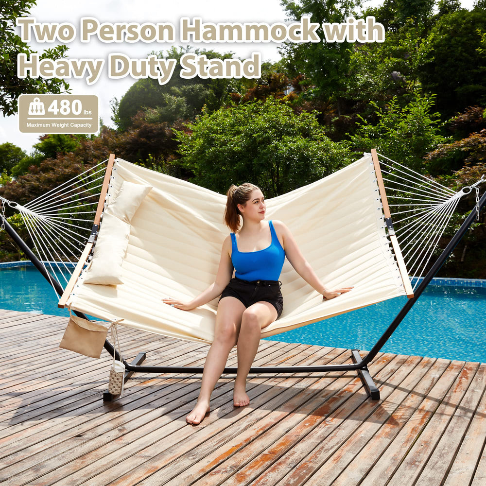 Two Person Hammock with Stand - From Where - 
