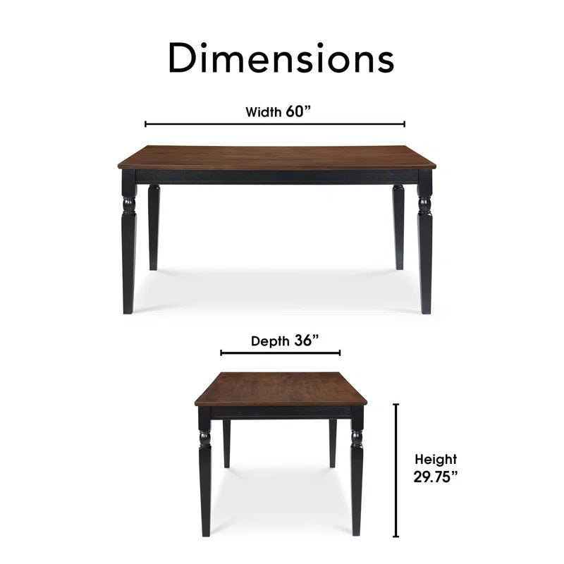 Two - Toned Farmhouse Dining Table - From Where - 