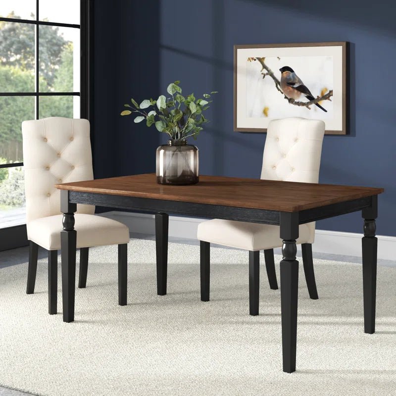 Two - Toned Farmhouse Dining Table - From Where - 