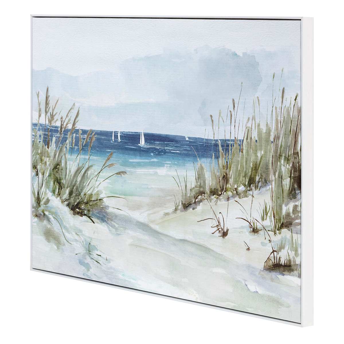 Ty Pennington Framed Coastal Canvas - From Where - 