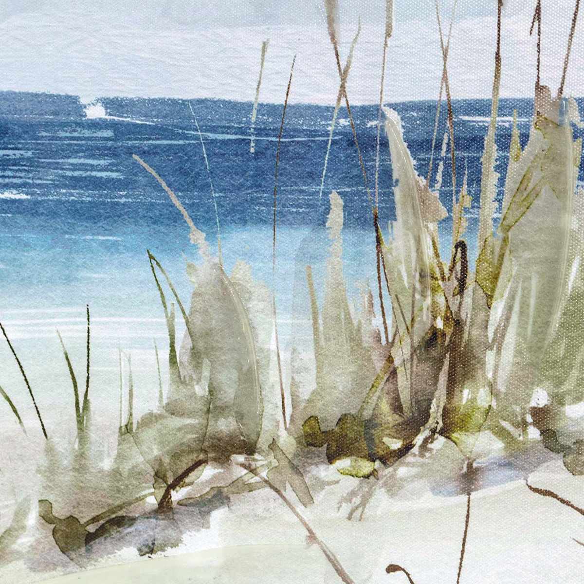 Ty Pennington Framed Coastal Canvas - From Where - 