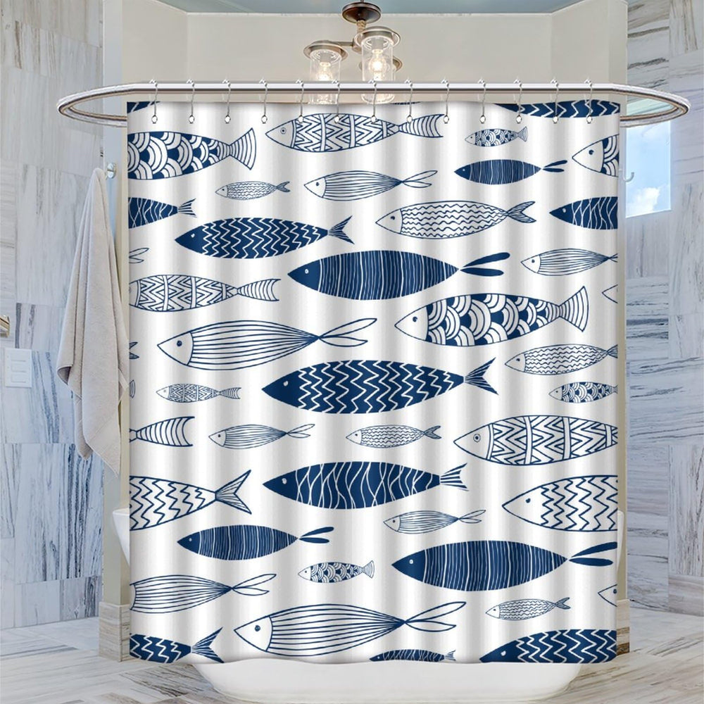 Underwater Marine Life Shower Curtain - From Where - 