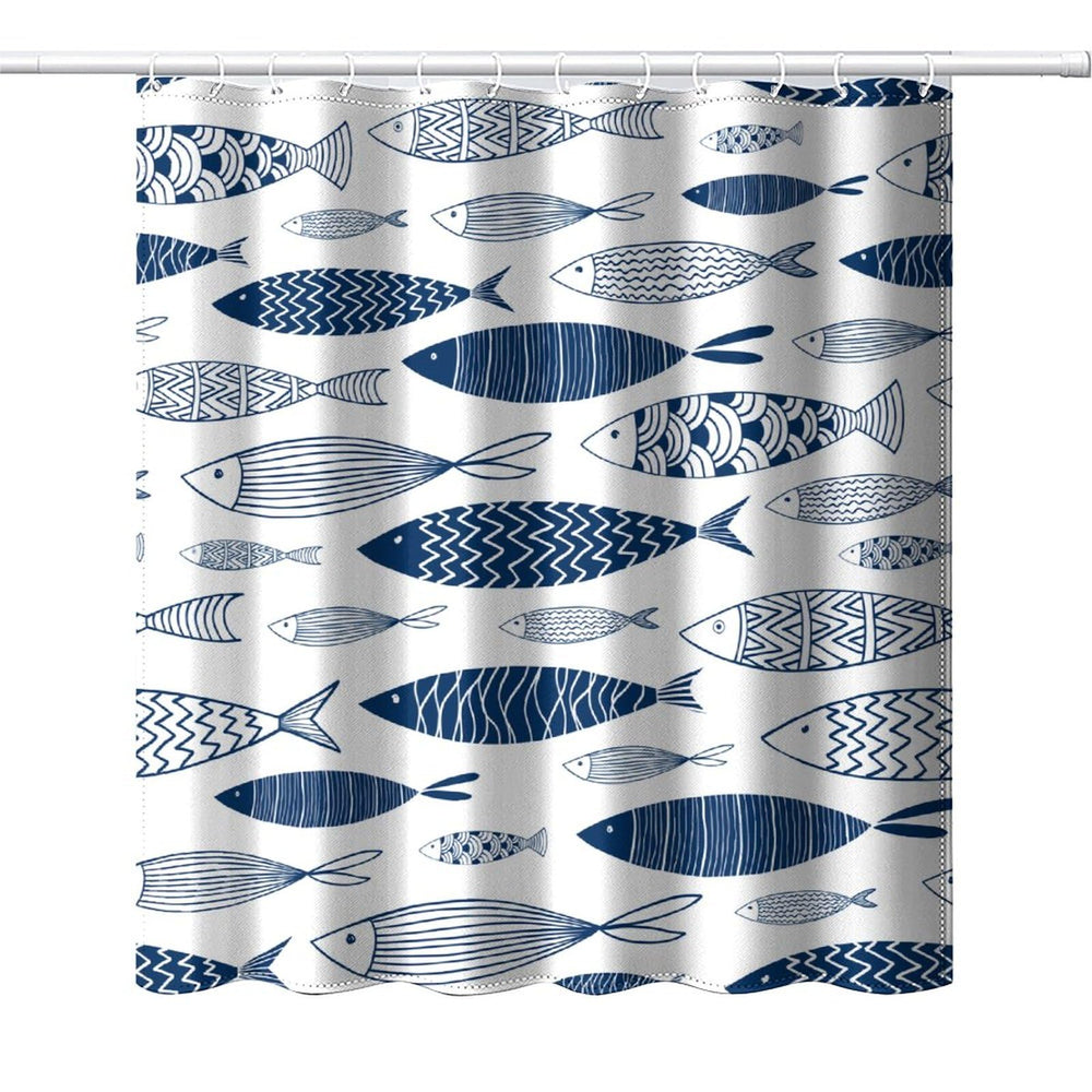 Underwater Marine Life Shower Curtain - From Where - 