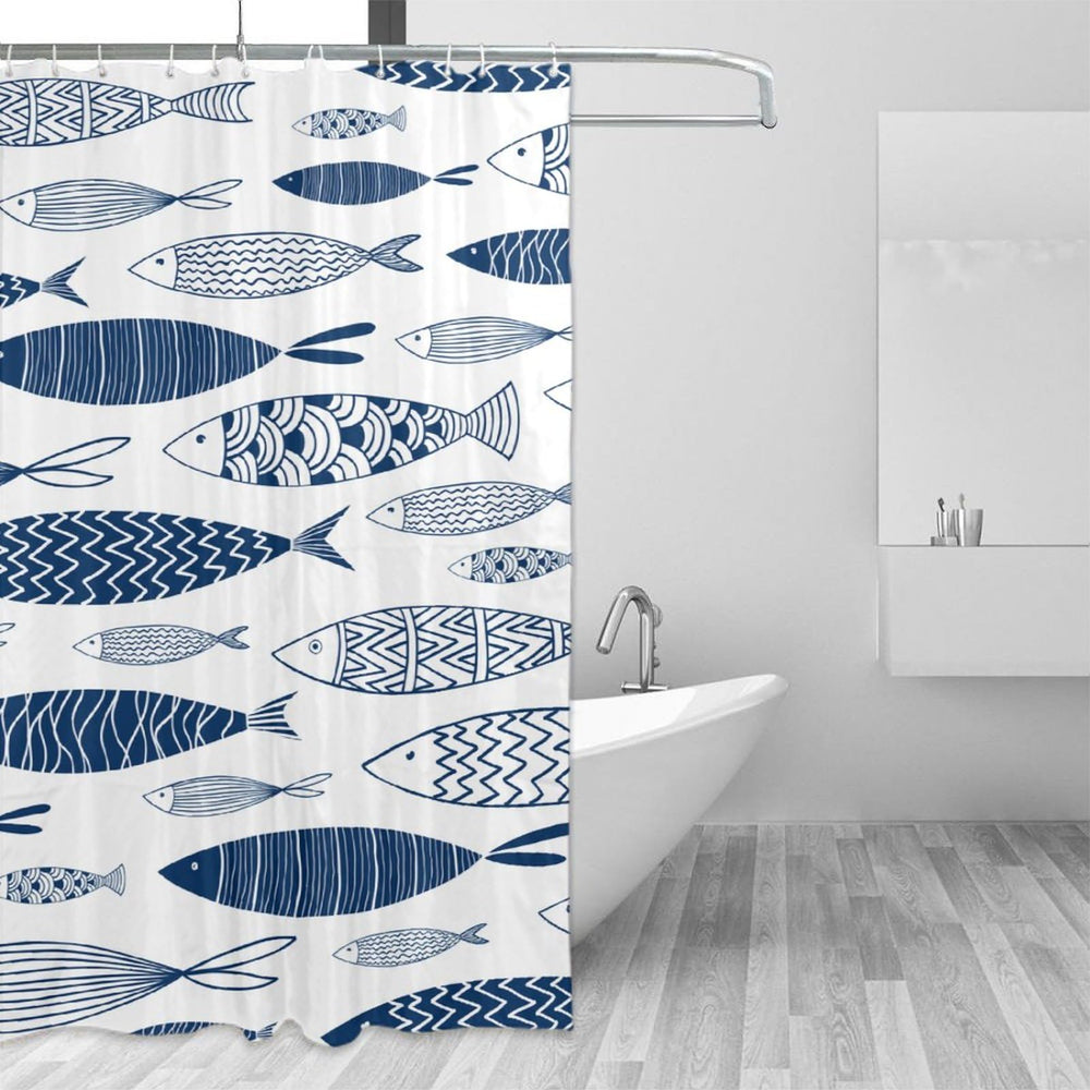 Underwater Marine Life Shower Curtain - From Where - 
