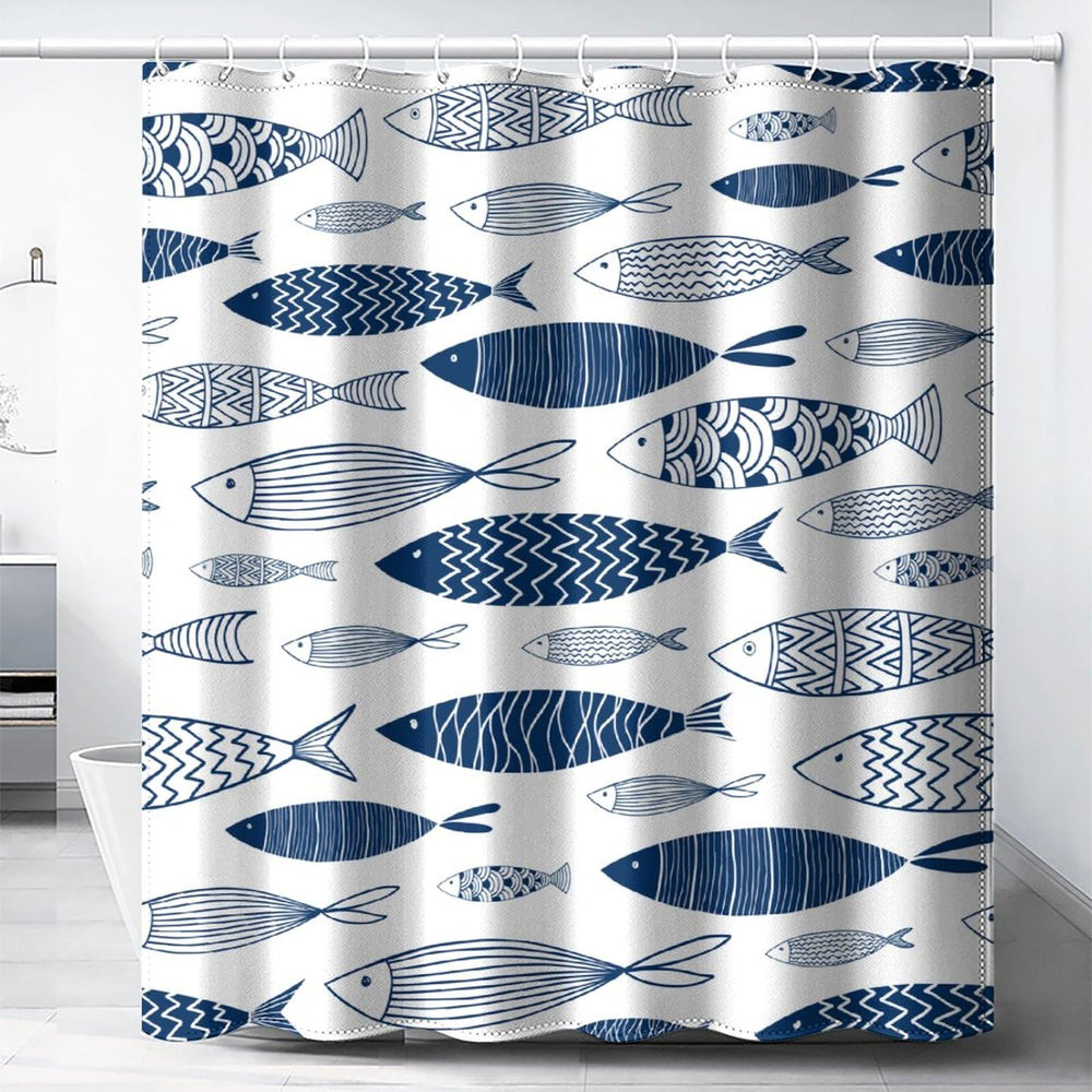 Underwater Marine Life Shower Curtain - From Where - 