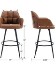 Upholstered 30'' Bar Stool Set of 2 - From Where - 