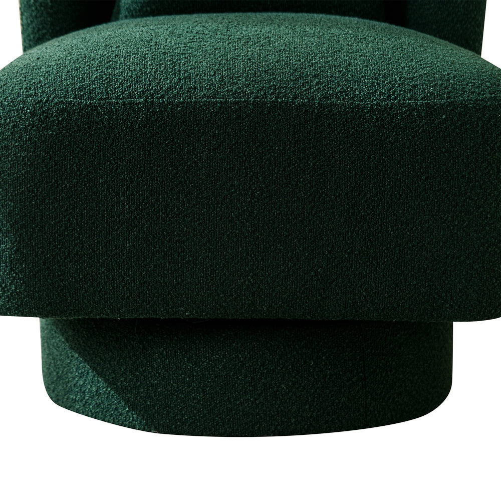 Upholstered Accent Swivel Barrel Chair - From Where - 