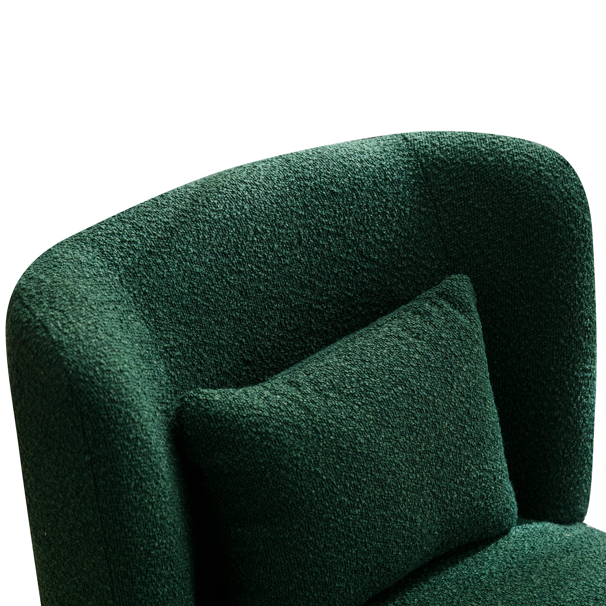 Upholstered Accent Swivel Barrel Chair - From Where - 