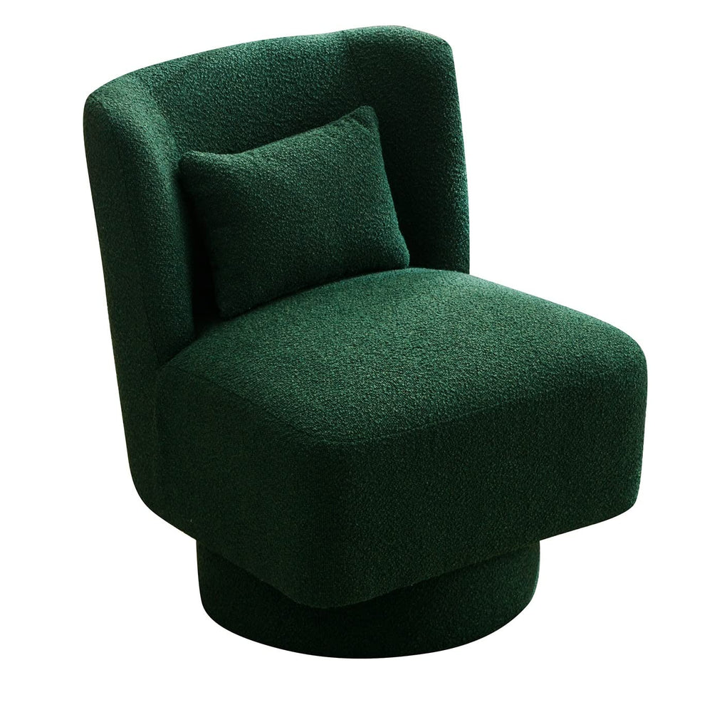 Upholstered Accent Swivel Barrel Chair - From Where - 