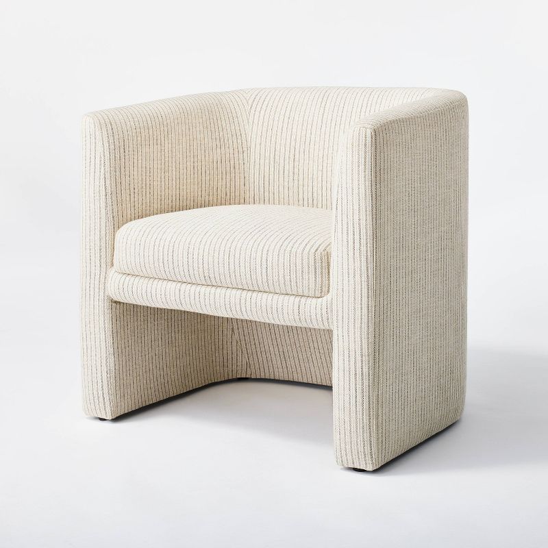 Upholstered Barrel Accent Chair - From Where - 