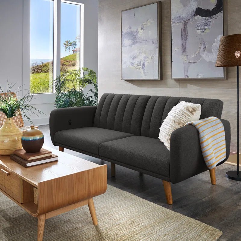 Upholstered Convertible Sofa Bed - From Where - 