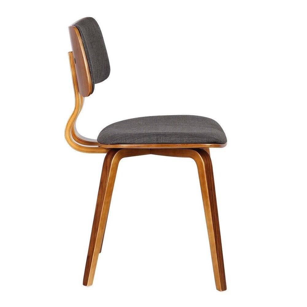 Upholstered Curved Back Chair - From Where - 