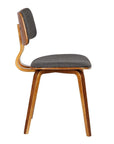 Upholstered Curved Back Chair - From Where - 