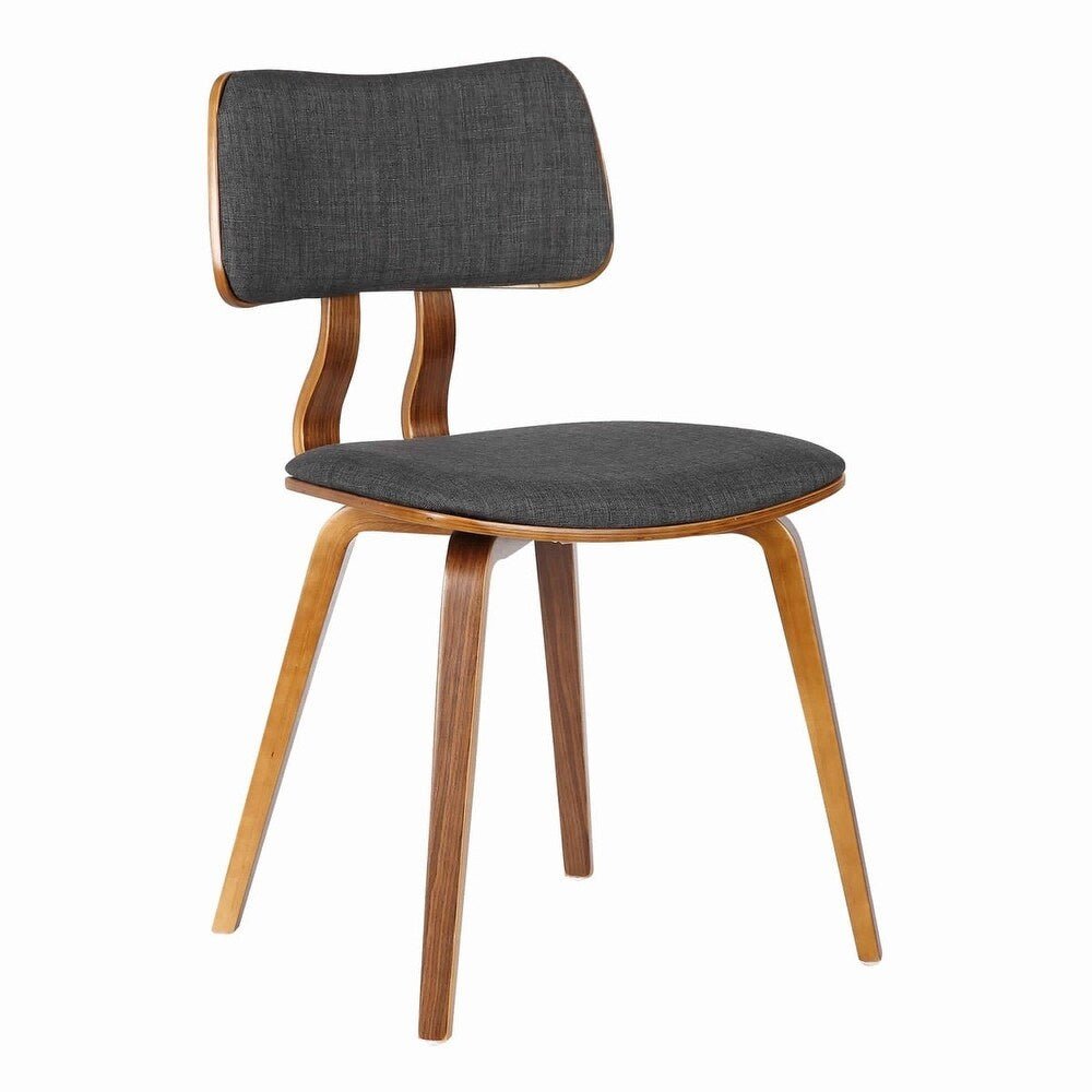 Upholstered Curved Back Chair - From Where - 