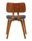 Upholstered Curved Back Chair - From Where - 