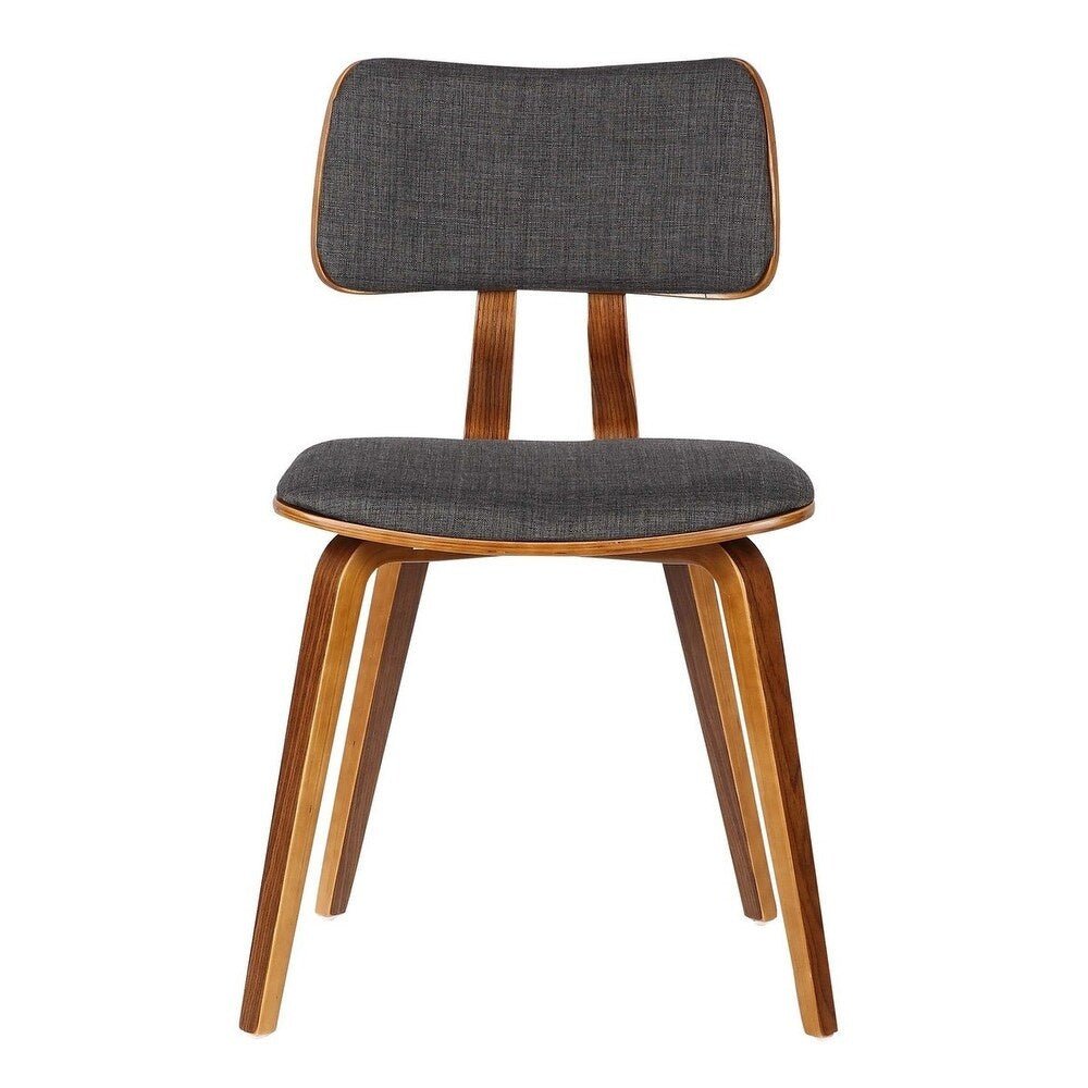 Upholstered Curved Back Chair - From Where - 