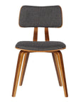 Upholstered Curved Back Chair - From Where - 