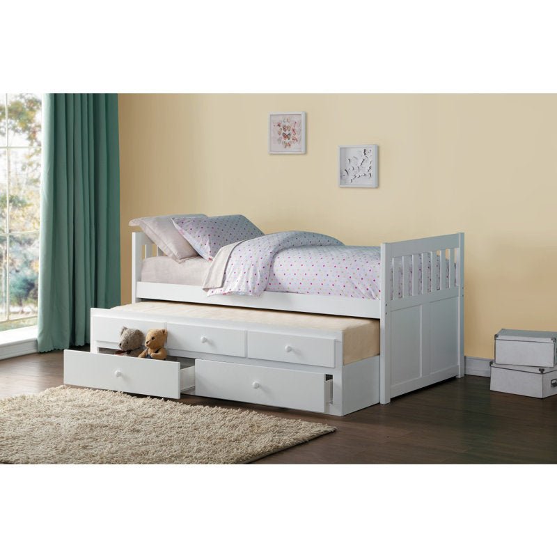 Upholstered Daybed with Trundle - From Where - 