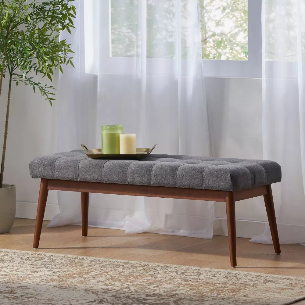 Upholstered Ottoman Fabric Storage - From Where - 