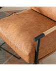 Upholstered Reading Armchair with Metal Legs - From Where - 