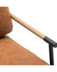 Upholstered Reading Armchair with Metal Legs - From Where - 